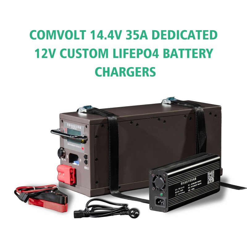 COMVOLT 14.4V 35A Dedicated 12V Custom LiFePO4 Battery Chargers